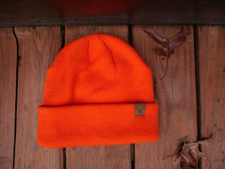 Hunter's Orange Knit Beanie